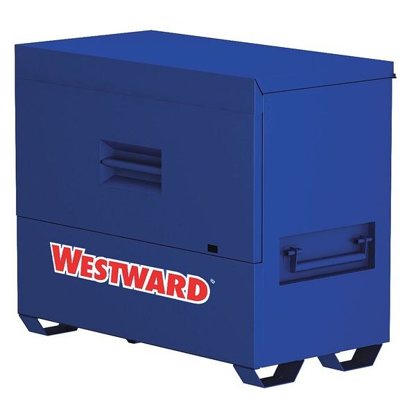 Westward Jobsite Piano Box, Blue, 60" W x 3111/32" D x 491/2" H