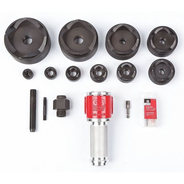 Gardner Bender 16 Piece Knockout Punch Set, 10 ga. Steel KOM540A Zoro