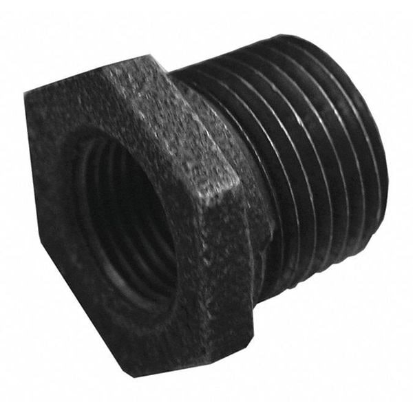 Jones Stephens 1" x 3/4" Black Hex Bushing B1440159 Zoro