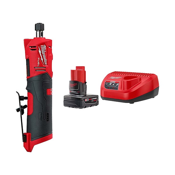 Milwaukee Tool Die Grinder and Battery Kit 248620, 48592440 Zoro