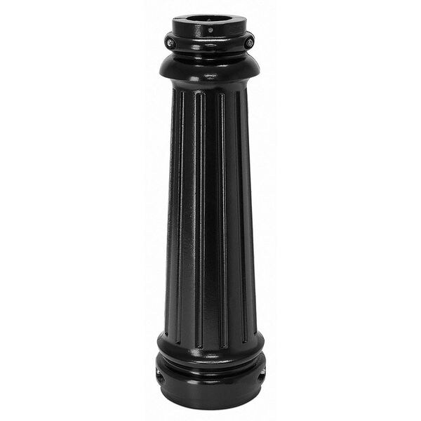 Tapco Sign Base, Aluminum, Black, 3 in dia. 203-00131 | Zoro
