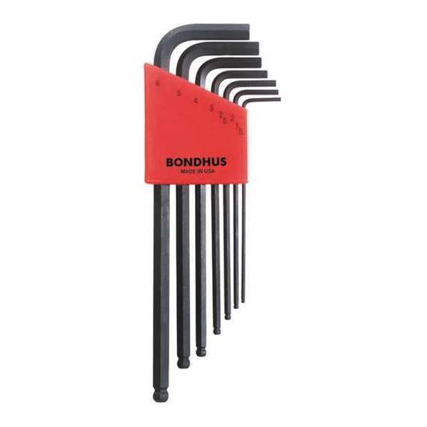 Bondhus 7 Piece Metric LShape Hex Key Set, 10992 10992 Zoro