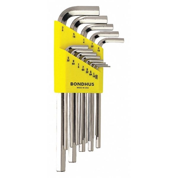 Bondhus 13 Piece SAE L-Shape Hex Key Set, 16137 16137 | Zoro