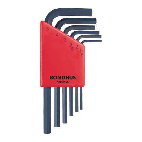 Bondhus 6 Piece Metric L-Shape Hex Key Set, 12246 12246 | Zoro