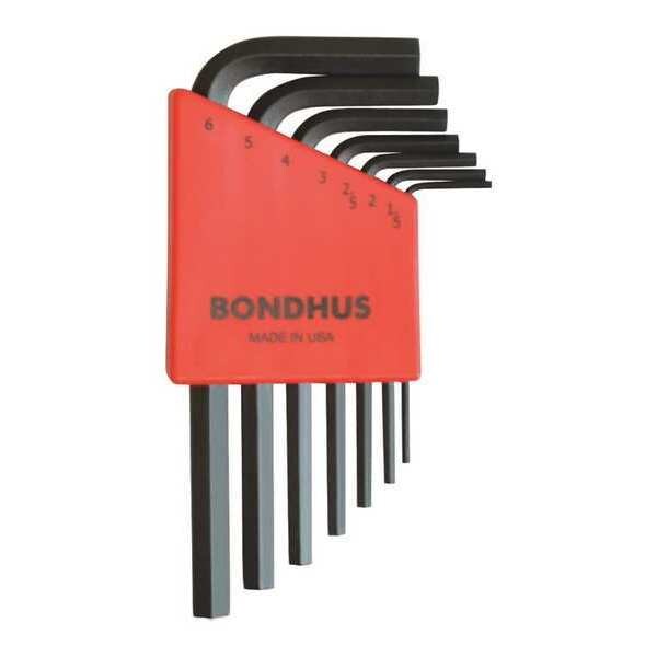 Bondhus 7 Piece Metric L-Shape Hex Key Set, 12292 12292 | Zoro