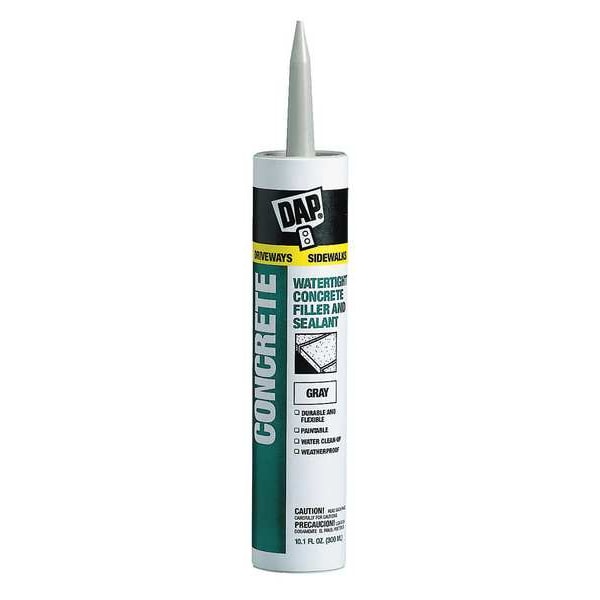 Dap Caulk, 10.1 oz, Cartridge, Gray, Silicone Base 18096 Zoro