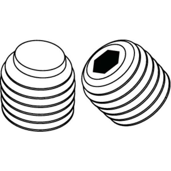 thumbnail image 2 of M4 X 3mm Socket Set Screw – Flat Point, 45H Alloy Steel, Black Oxide, Metric Allen Drive 2 of 4