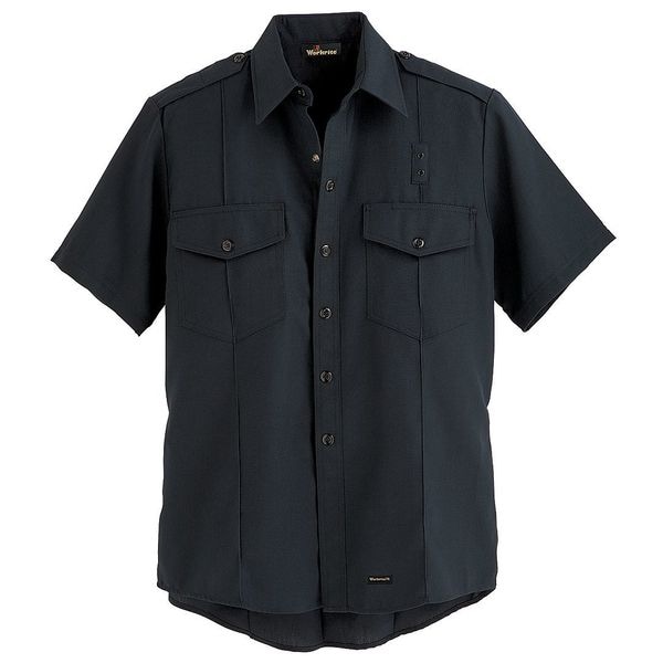 Workrite Flame Resistant Collared Shirt, Navy, Nomex(R), 48" FSC2MN 48 00