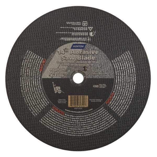 Norton Abrasives CutOff Wheel, Gemini Asphalt, 14"x3/16"x1" 70184680324
