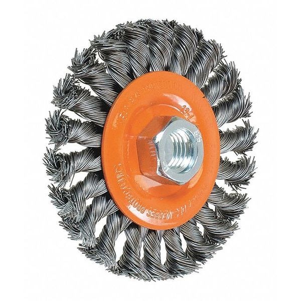 Walter Surface Technologies Wide Wheel Brush Knot 4"x1/4"x5/8"-11 13L404