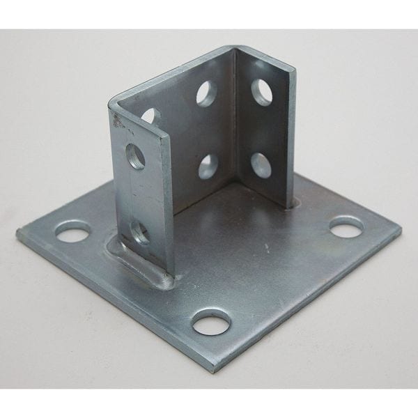 FlexStrut Post Base, Square, For Double Strut, 2Hole FS5816SQ E/G Zoro