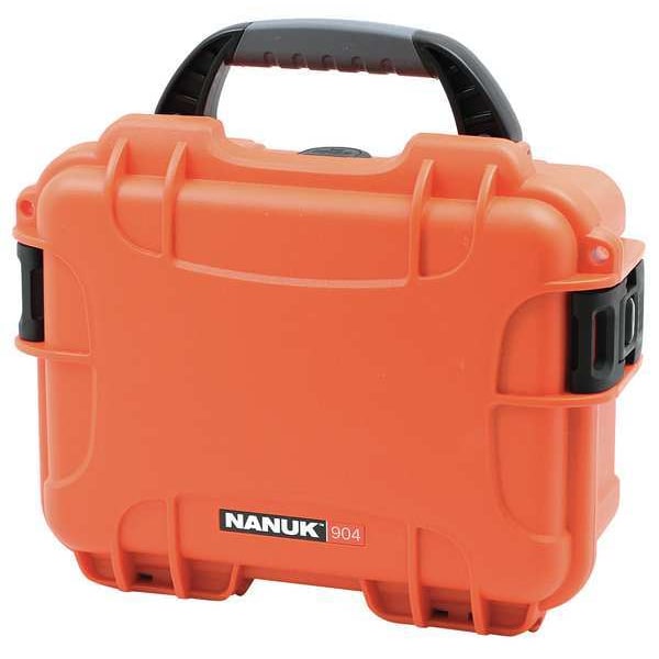Nanuk Cases Orange Protective Case, 10.2"L x 7.9"W x 4-1/2"D 904S-000OR-0A0