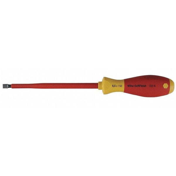 Wiha Insulated Slotted Screwdriver 1/8 in Round 32012