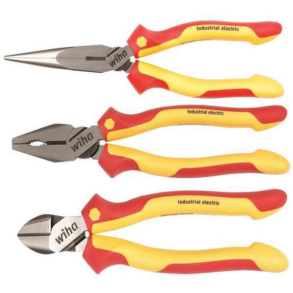 Wiha Insulated Plier Set, 3 pc. 32981 Zoro