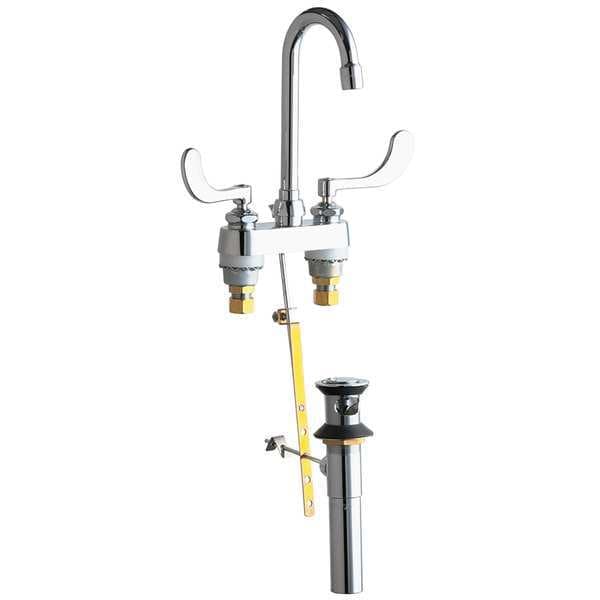 Chicago Faucets 894317ABCP 283.46 Manual 4" Mount, Commercial 3 Hole