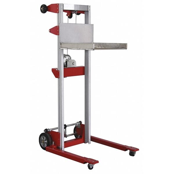 Dayton Platform Lift, 400 lb. Load Capacity, Hand Winch Lift Control