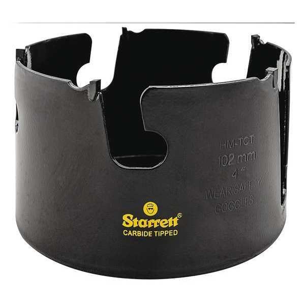 Starrett 4" Tungsten Carbide Tipped Hole Saw, MultiPurpose MPH0400 Zoro