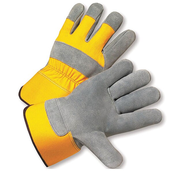 West Chester Protective Gear Work Gloves, Leather, 2XL, PK12 500Y/XXL