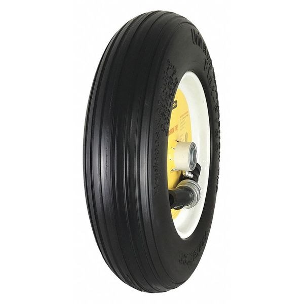 Marathon Universal Fit Flat Free Wheelbarrow Tire 00265 Zoro