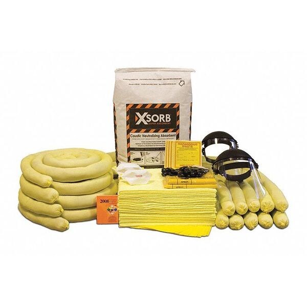 Xsorb Spill Kit, Caustic Neutralizer, 55 gal. XKD550B Zoro