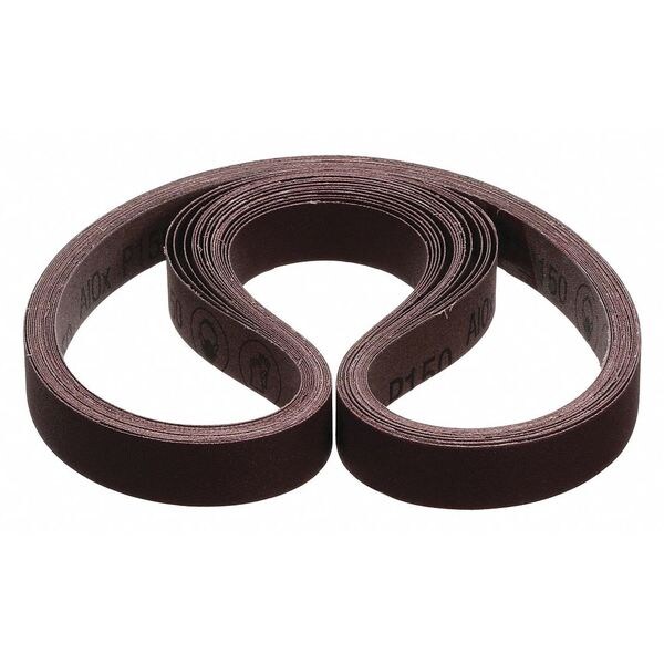 3M Cloth Belt 341D, 1inx42 in P150 X-weight, PK200 341D | Zoro
