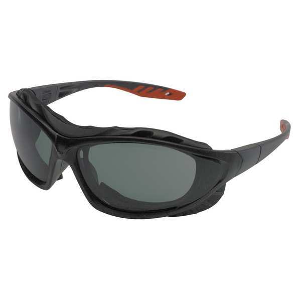 Jackson Safety Safety Glasses, Wraparound Smoke Polycarbonate Lens, Anti-Fog, Scratch-Resistant 35327