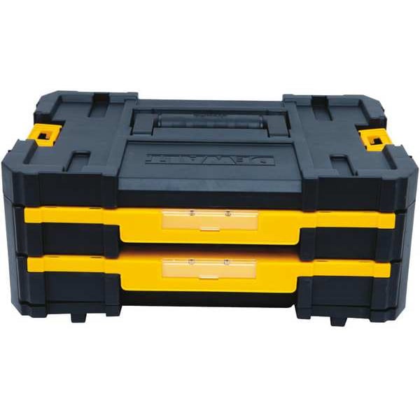 Dewalt TSTAK® IV 7 Stackable 18-Compartment Double Shallow Drawer Small  Parts Organizer DWST17804