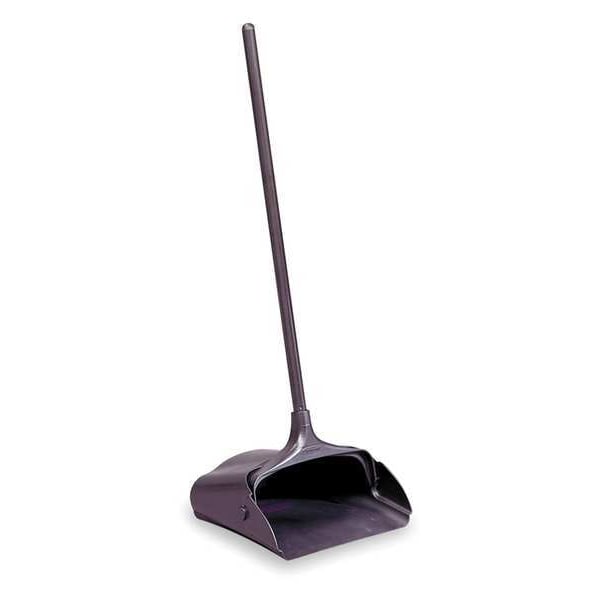 Rubbermaid FG253104BLA 22.00 Long Handled Dust Pan with Wheels, Blk, PP