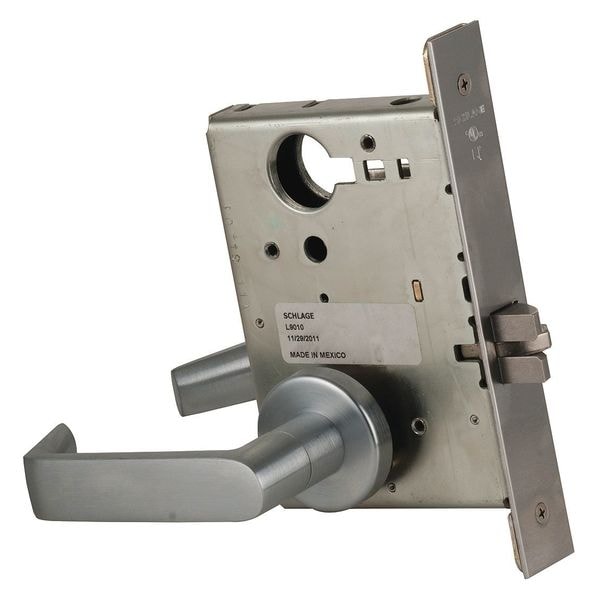 Schlage Schlage Mortise Passage Lockset, Lever, Passage L9010 06A 626