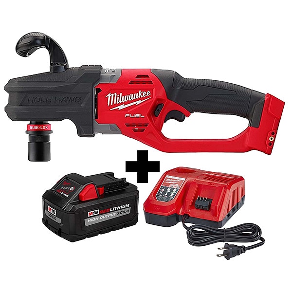 Milwaukee Tool M18 FUEL Right Angle Drill, M18 8.0 Kit 280820, 4859