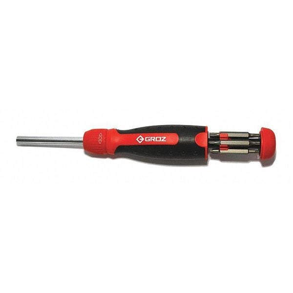 Groz Phillips, Square, Flat, TORX Bit Drive Size: 1/4