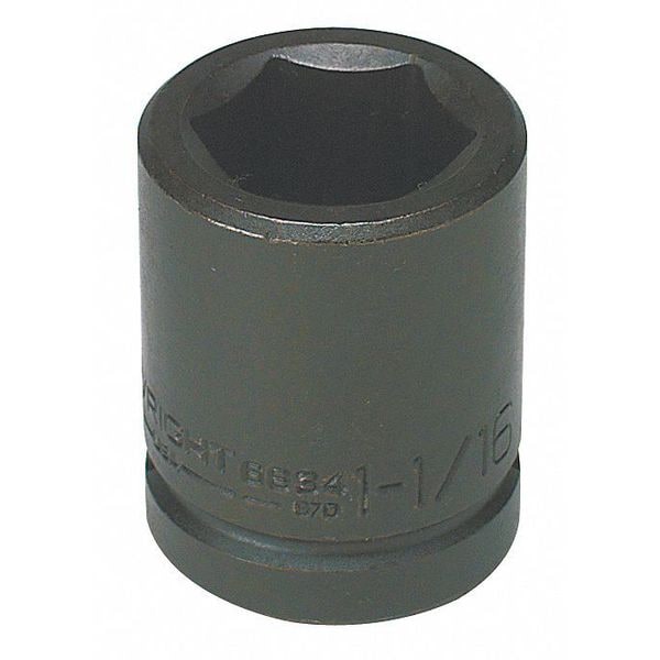 Wright Tool 3/4 in Drive Impact Socket 1 5/8 in, 6 Standard, black oxide 6852