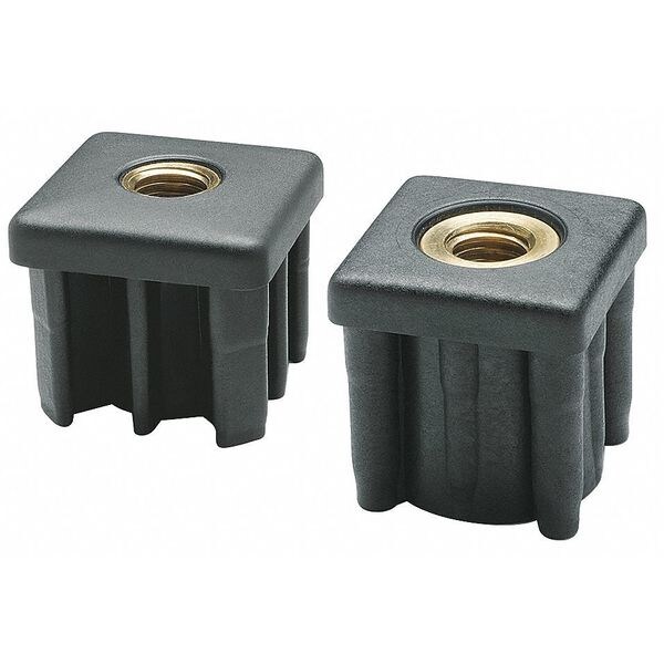 Elesa Tube End Caps, 1792 lb., Black NDX.Q-1-1/2X0,120- B 3/4-10