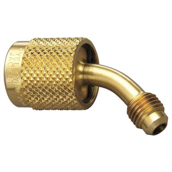 Yellow Jacket Quick Coupler, Low Loss, 1/4 In MxF, 45 Deg 19208 Zoro