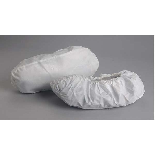 Alpha Pro Tech Disposable Shoe Covers, Vinyl, White, Slip