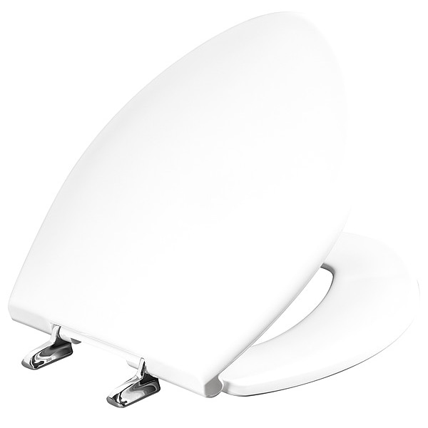 Bemis Toilet Seat, With Cover, Plastic, Round or Elongated, White