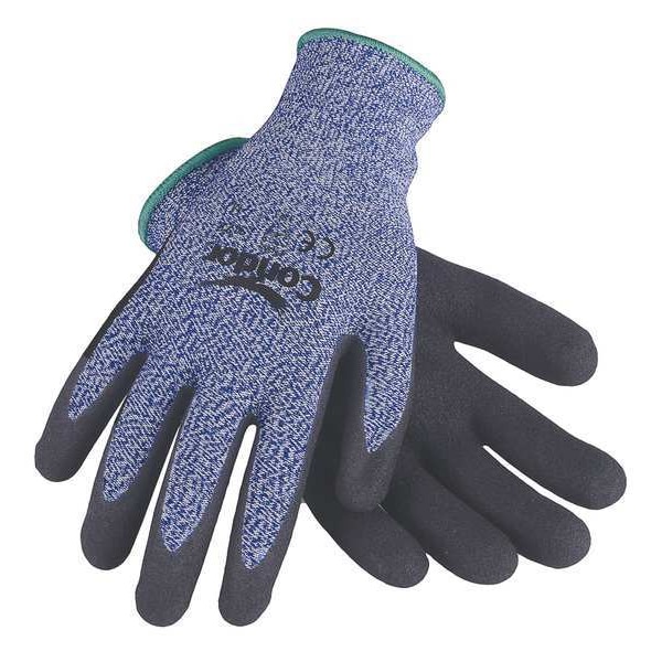 Condor Cut Resistant Gloves, Sandy Nitrile, S, PR 29JV60