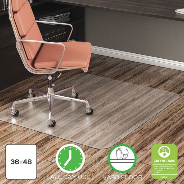 Zoro Select Chair Mat, Rectangular, 36 x 48 In. 29PL76