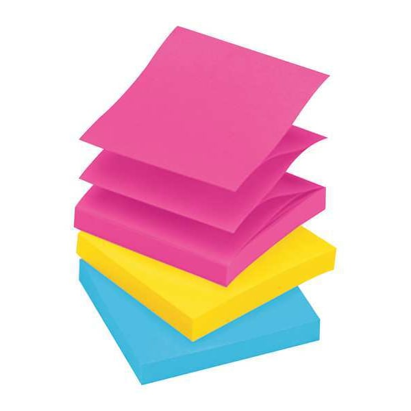 Post-It Pop-up Sticky Notes, 3x3 In., PK12 R330-12AN | Zoro