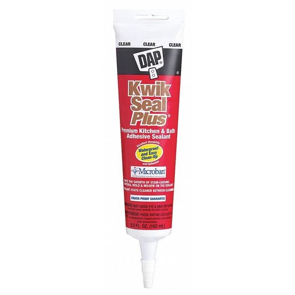 Dap 18546 5.15 5.5 oz. Clear Acrylic Polymer Kitchen and Bath Adhesive