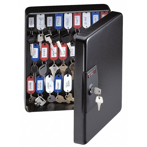 Sentry Safe Key Box, Wall Mount, Steel, Gloss, Black KB-50 | Zoro