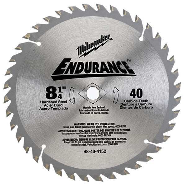 Milwaukee Tool 8-1/4", 40-Teeth Finish Circular Saw Blade 48-40-4152