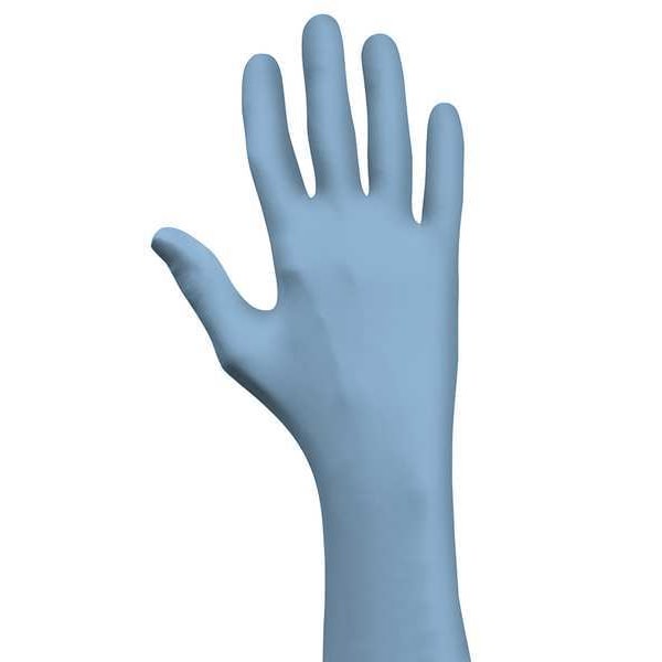 Showa Disposable Gloves, Powder Free, Blue, M, 100 PK B6005PFM