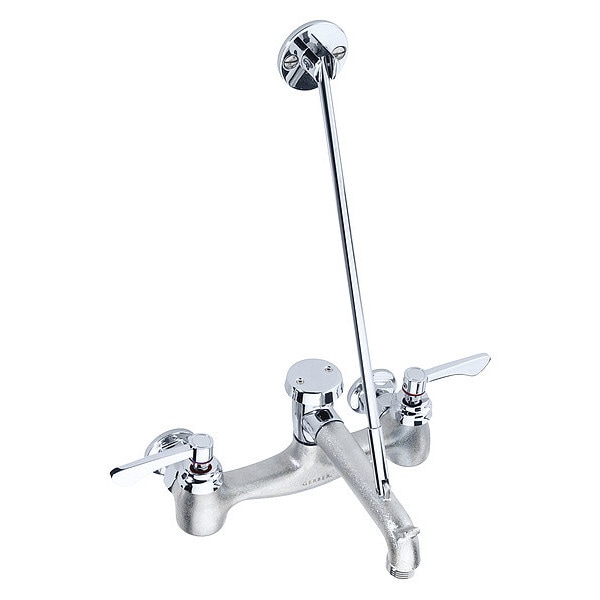 Gerber DualHandle 8" Mount, 2 Hole Utility Sink Faucet, Chrome