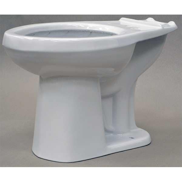 Gerber Toilet Bowl, 1.28 gpf, Pressure Assist Tank, Floor Mount, Elongated, White HE21377 Zoro