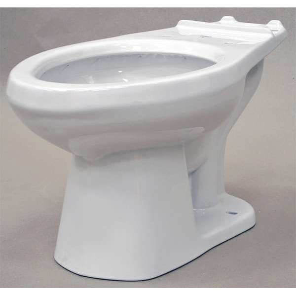 Gerber Toilet Bowl, 1.1 gpf, Pressure Assist Tank, Floor Mount, Elongated, White 21372 Zoro