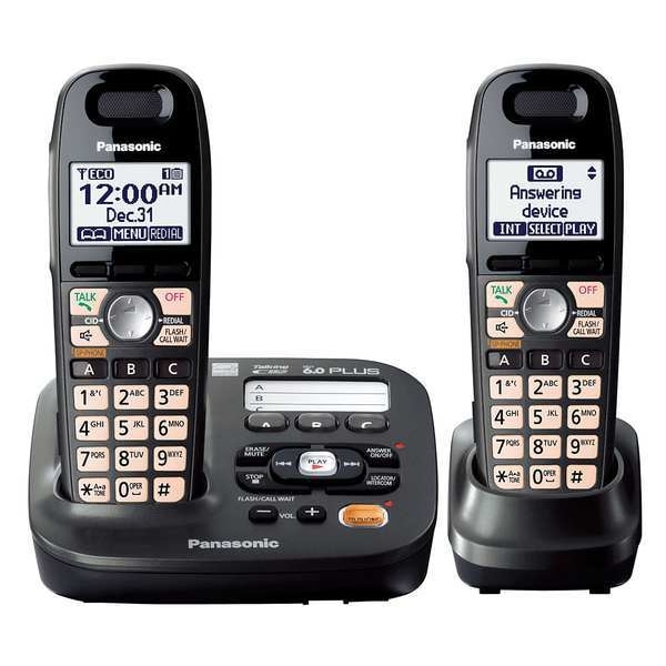 Panasonic Expandable Phone, Cordless, Black KX-TG6592T