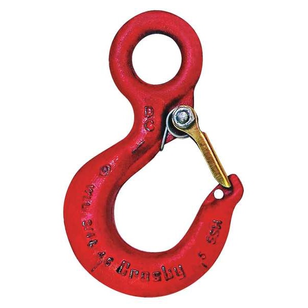 Crosby Eye Hook, Carbon Steel, 3000 lb., Red 1022227 | Zoro