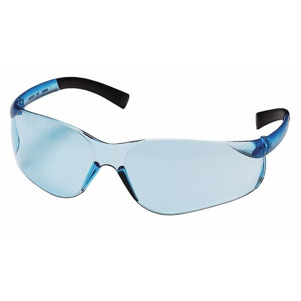 Pyramex Safety Glasses, Traditional Blue Polycarbonate Lens, Scratch