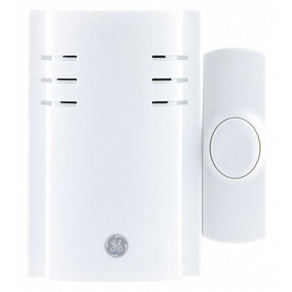 Ge Door Chime, Wireless, 2 Melody, 1 Button 19298 Zoro